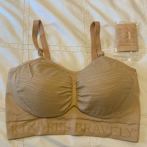 Sublime® Hands-Free Pumping & Nursing Bra | Beige - Large